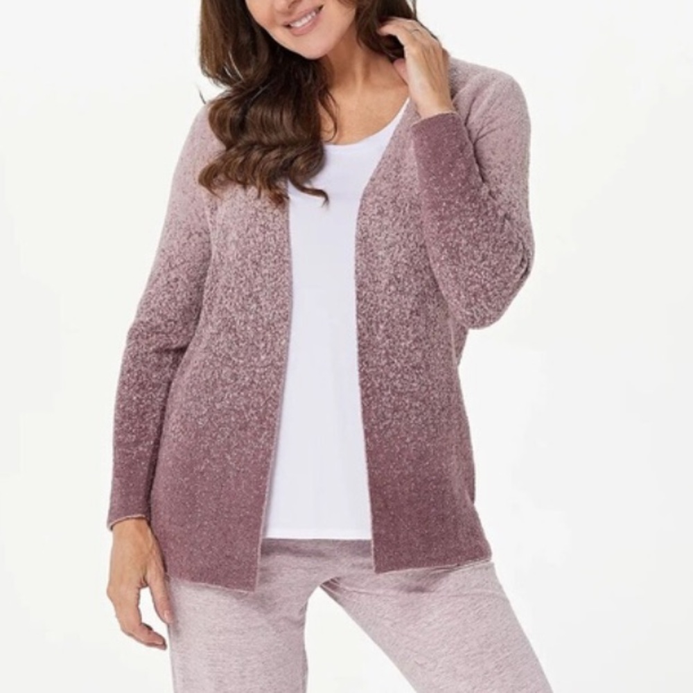 Barefoot Dreams Cozy Chic Cardigan . Cozy Chic Lite Confetti Cardigan. Sz: Large